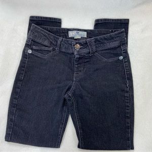 Jolt Womens Black Dark Wash Stretch Pockets Denim Skinny Leg Jeans 11